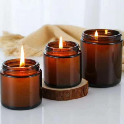 China Daily Life Huihe Glass Jars and Lids for Candle Making, 7oz 10oz Glass Candle Jars and Holders with Metal Lids for Candles Diffuser Bottle for sale