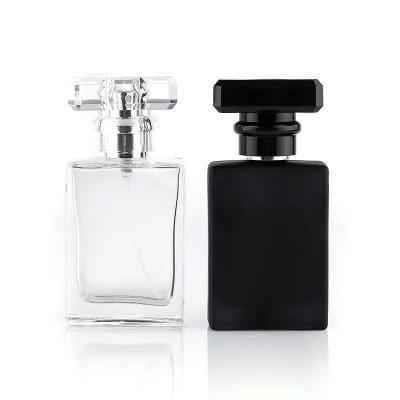 China Wholesale 80ml 100ml 150ml 200ml Square Refillable Luxury Cosmetic Pouch Empty Private Label Glass Perfume Bottle For Alcohol for sale