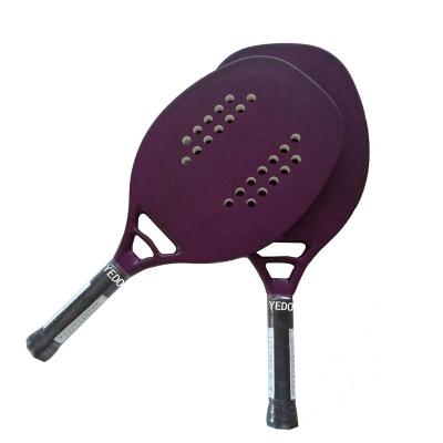 China High quality custom made colorful carbon fiber beach tennis racket with non-slip grips good hand feeling for sale