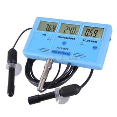 China PH-027 six in one meter BJ-P027 pH TEPM/RH/EC/CF/TDS/MV for sale