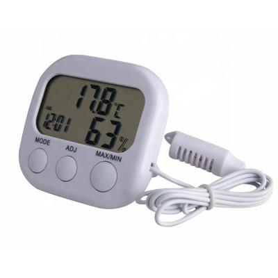 China Factory wholesale 78X80X2MM digital hygrometer and thermo clock for sale