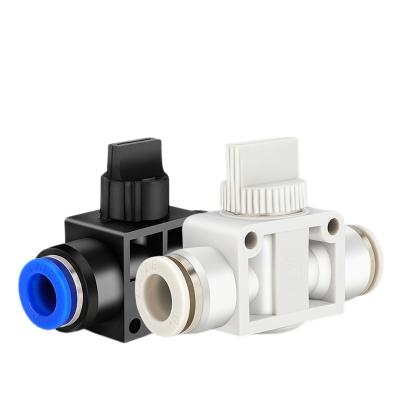 China Building Material Shops Air pipe switch valve pneumatic connector quick plug manual valve manual valve pneumatic for sale