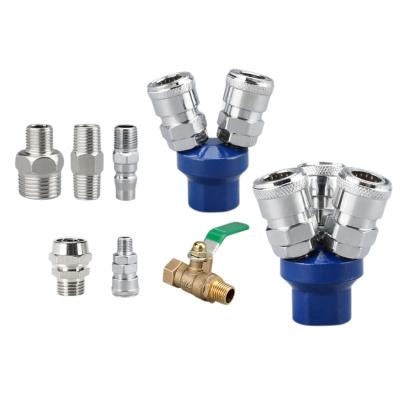 China Building Material Stores C Round Two Way Pneumatic Quick Plug Connector for sale