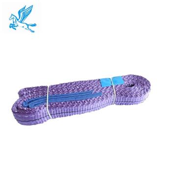 China Polyester webbing sling, 1t 2m flat lifting slings, polyester sling 100℃ polyester -40℃ to purple, NC purple; BEI TMW-01 Tianma 1 ton for sale