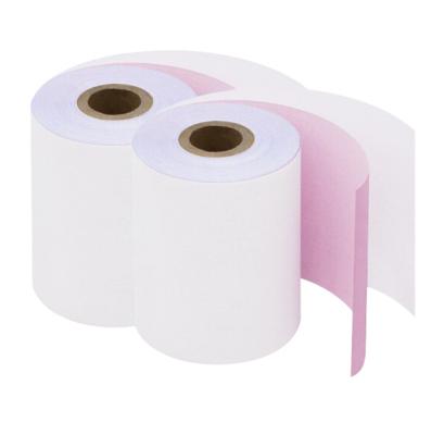 China Color Office Paper Carbonless Auto Copy 2 Ply NCR Paper Roll Printing Paper For Cash Register Sheet/Reel As Your Request for sale