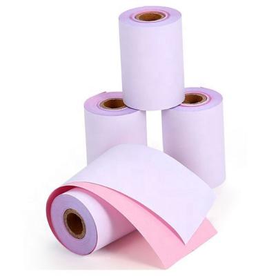 China Office Paper Maker Wholesale 3ply NCR Paper Roll Carbon Paper White Pink Yellow Sheet/Reel as your request for sale