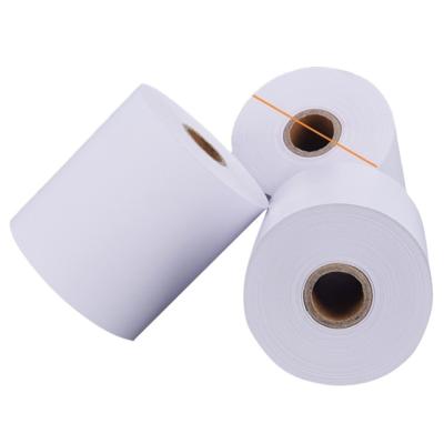 China POS and Bank ATM Machinery Printing 65gsm 80*80mm Cash Register Roll Thermal Paper Small Paper Roll for sale