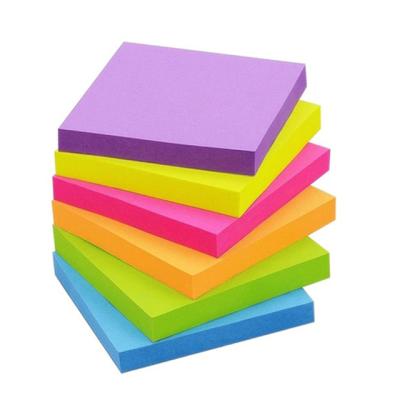 China New Design Sticky Notes Self-adhesive Color Removable Sticky Single Note Pad for sale