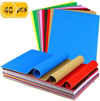 China Anti Curl Customized Color Corrugated Cardboard 3 Layers Of E Piping Paper for sale