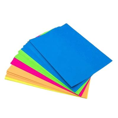 China Factory Supply Anti Curl Fluorescent Color A4 Colorful Paper For Stick Note With Good Price for sale