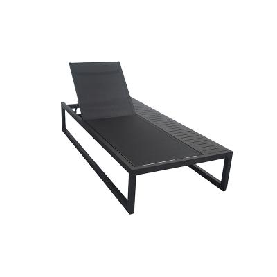 China UV Resistance Modern Pool Furniture Metal Fabric Sun Lounger Aluminum Beach Couch for sale