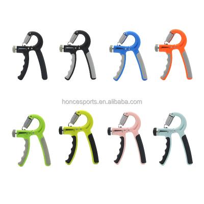 China Hot Selling Adjustable Exercise Finger Strengther Hand Grip Premium R-Shape Hand Grip for sale