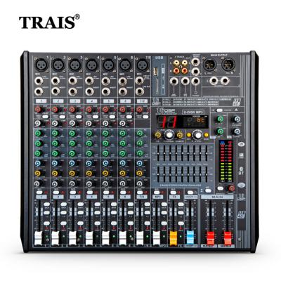 China Performance Factory Direct MGP8 Channels Professional Audio Mixer With Digital Reverb Effect For Performance Singing Party for sale