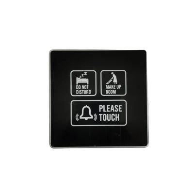 China Modern Doorbell Switch Plate Hotel Doorbell With Do Not Touch Switch Rf433 Display for sale