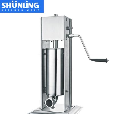 China Hotels High Efficiency 5L Stainless Steel 304 Electric Sausage Filling Machine for sale