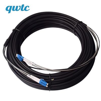 China Wholesale Customized Indoor Outdoor FTTH LC UPC APC Outdoor LC to LC 2 Core SM Duplex/Simple Armored Fiber Optic Cable Drop Patch Cord for sale