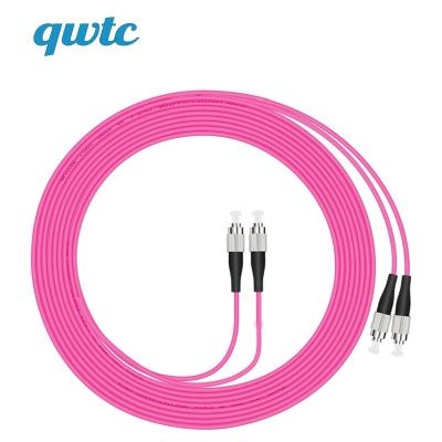 China Factory 2 Core 40Gbps OM4 FTTH FC/UPC-FC/UPC Multimode Simplex Duplex Fiber Jumper Fiber Optic Patch Cord Indoor Indoor Customization 2 Core for sale