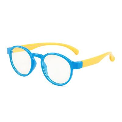 China Around 2021 Soft Optical Computer Ray Glasses Blocking Glasses Blue Eyewear Silicone Children Anti Blue Light Sight Glasses for sale