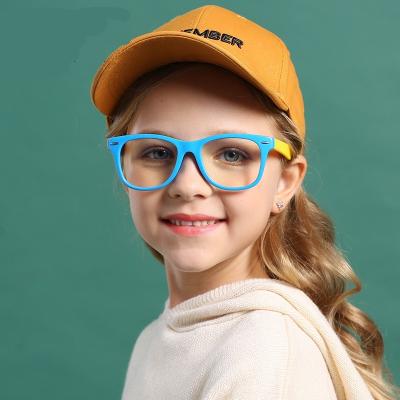 China Full-rim Full-rim Blocking Glasses Kids Anti Age 3-13 Anti-Glare Optical Blue Light Boy Girl Anti-Glare Optical Blue Light Kids Anti Eye Blocking Glasses Clear Glasses for sale