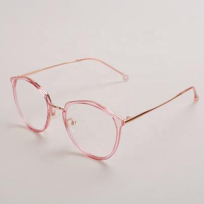 China Top Quality Stainless Steel Retro Clear Tr90 Vintage Metal Retro Glasses Goggles for sale