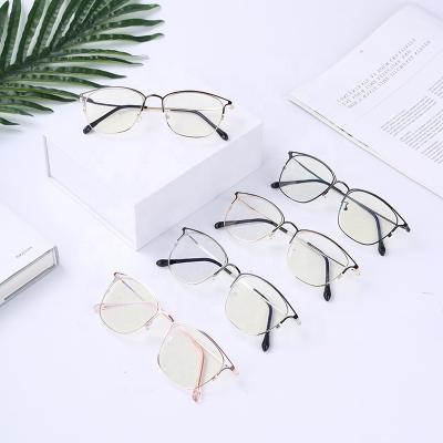 China Fashionable High Quality Fashionable Ladies Metal Eyewear Reading Glasses For Blocking Blue Light for sale