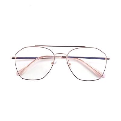 China 2019 New Next Blue Women Double Bridge Metal Light Filter Comfortable Comfortable Reading Glass for sale