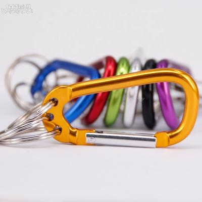 China Multifunctional 6 D Aluminum Alloy Sping Carabiner Hooks for sale