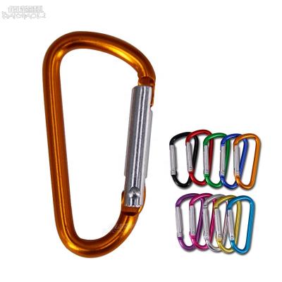 China Retail Industry 5 D Small Aluminum Alloy Carabiner Metal Snap Hooks for sale