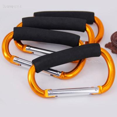 China Lightweight Aluminum Alloy 12*140 Eve Sponge Carabiner Hooks for sale