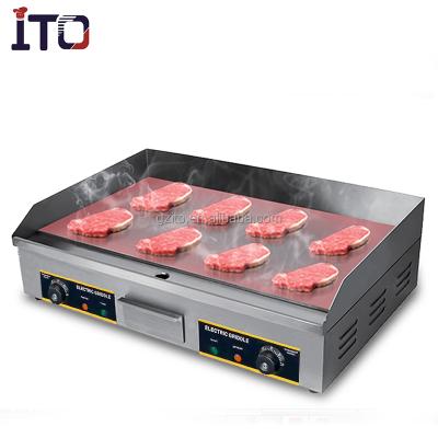 China Commercial stainless steel factory price hotel restaurant supplies electric hot plate griddle for sale