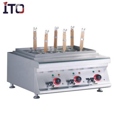 China Factory Factory EN 610 Stainless Steel Commercial Worktop 100% Electric Pasta Cooker / Noodle Cooking Machine for sale