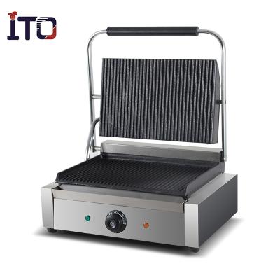 China Hot Selling High Quality Stainless Steel ASQ 811E Electric Touch Grill Industrial Electric Panini Grill for sale