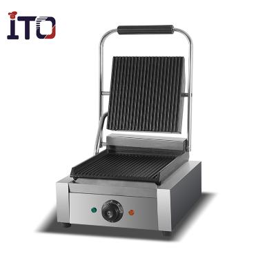 China Factory Manufacture CE Certificate 100% Electric Panni Grill/Popular Profession Panini Sandwich Grill #ASQ 811 for sale