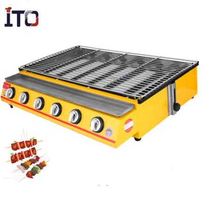 China Easily Assembled Stainless Steel 4 Burner Heating BBQ Grill Countertop BBQ Grill for sale