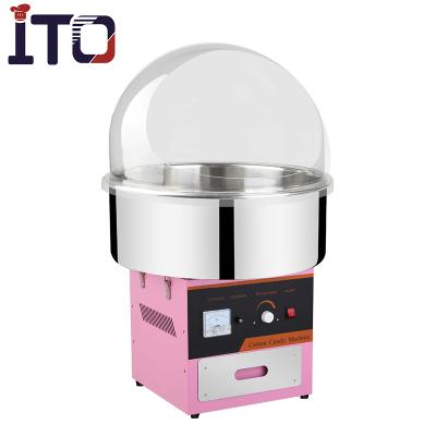 China Professional processing factory M55 cotton candy floss machine cotton candy machine silk vegetable maker WITH COVER for sale