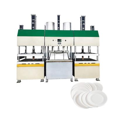 China Semi automatic factory sugarcane pulp molding paper bowl soup plate tableware machine production line for sale