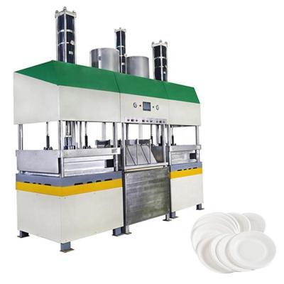 China Factory Semi Automatic Disposable Paper Plate Making Machine for Biodegradable Sugarcane Bagasse Cup Bowl Plate Production Line for sale