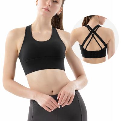 China Woman Fitness Wear Yoga Top Bra Breathable Seamless Sports Push Up for sale