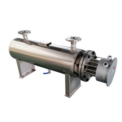 China Customized Industrial Manufacture Stainless Steel Air / Liquid Line Heater With Temperature Controller for sale