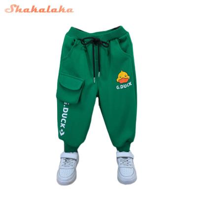 China Autumn Causal Cotton Solid Plus Spring Casual Jogger Track Kids Baby Boys Pants Wholesale Casual for sale