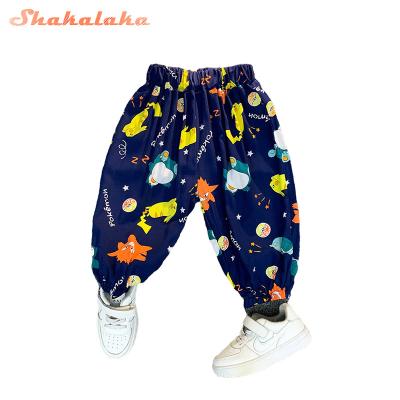 China Wholesale Casual 100% Cotton Baby Boy Walker Pants Printed Children Kids Walkers Sports Tracksuit For Kid for sale