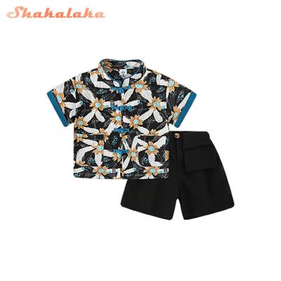 China Wholesale Casual Summer Daily Leisure Printed Floral Loose Beach Casual Short Sleeve Shirt Men for sale