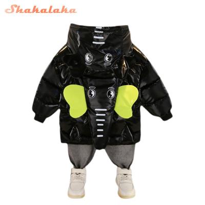 China Wholesale Casual Cartoon Trending Children's Thick Warm Winter Coats Solid Color Thick Fashionable Warm Jacket for sale