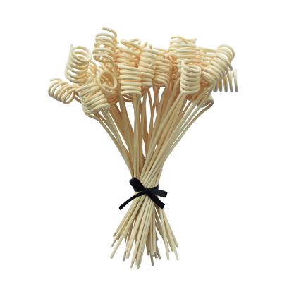 China Viable Wholesale Home Fragrance Reed Diffuser Refills Curly Rattan Stick for sale