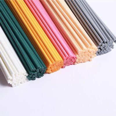 China Viable Aroma Reed Diffuser Polyester Fiber Sticks Custom Colored Black Air Scent Freshener for sale