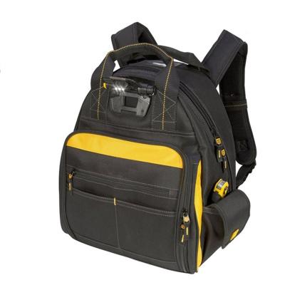 China Comfortable 57-Pockets Backpack Tool Bag High Quality 1680D Polyester Bags for sale