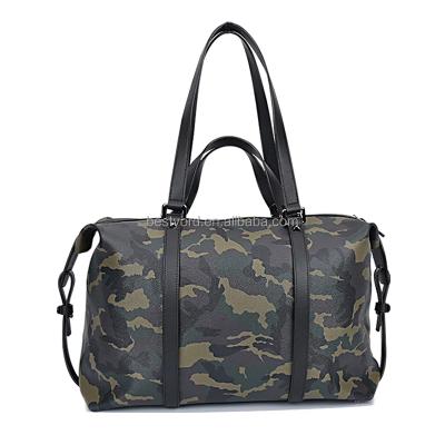 China Polyester Canvas Overnight Bag Women Weekender Carry On Travel Duffel Bag for sale