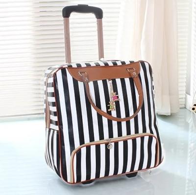 China White Black Convenient And Popular Polyester Trolley Bag 42