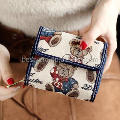 China 2018 Fashoion China Ladies Fashion Hot Selling Gorgeous Printing Coin Purse Wallet for sale