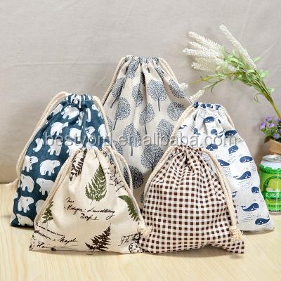 China 2018 Goods Jute Package Pouch Hot Selling Drawstring Bag Accept Customized Logo for sale